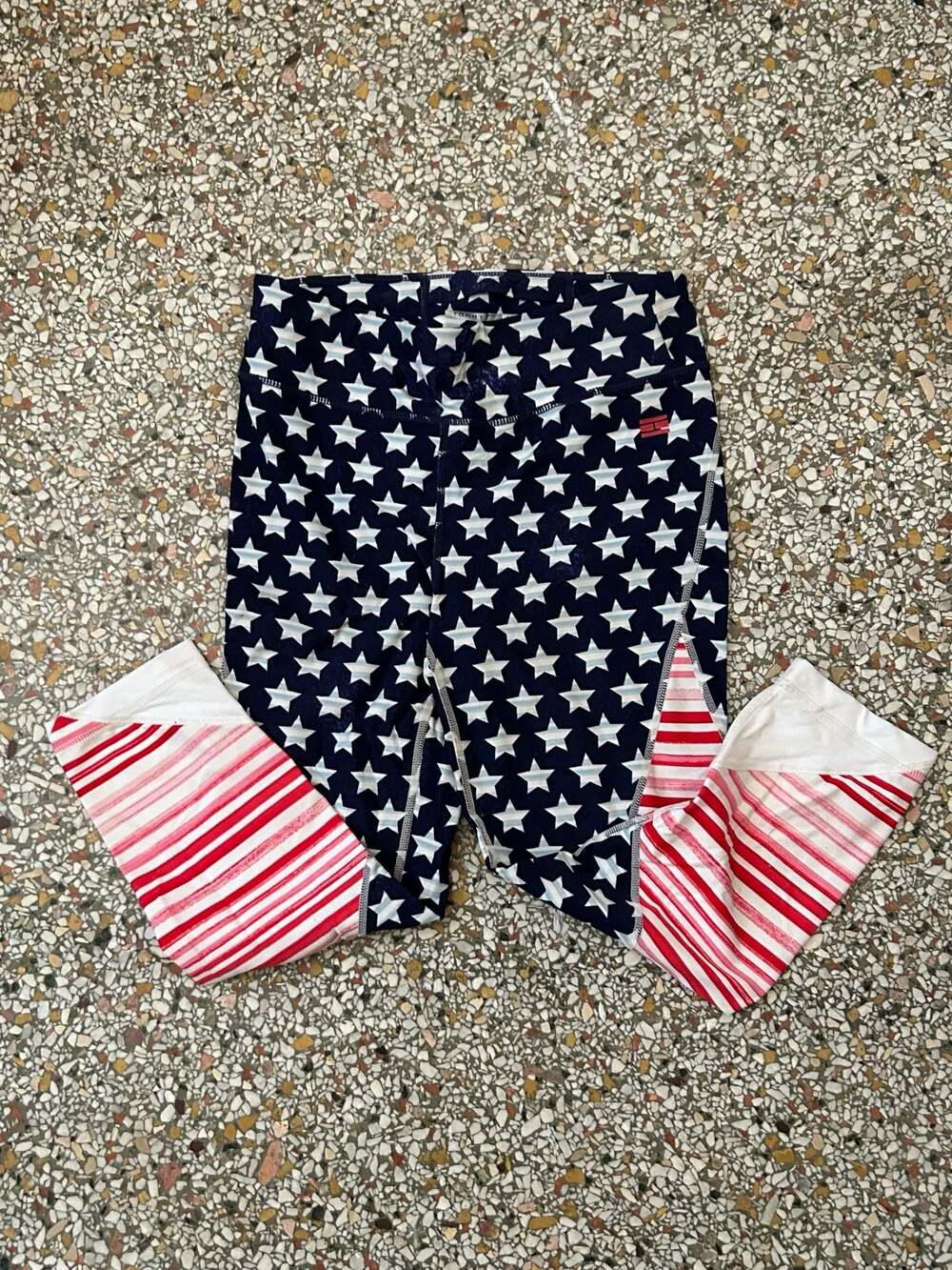 Tommy Hilfiger Patriotic Star and Stripe Athletic Leggings